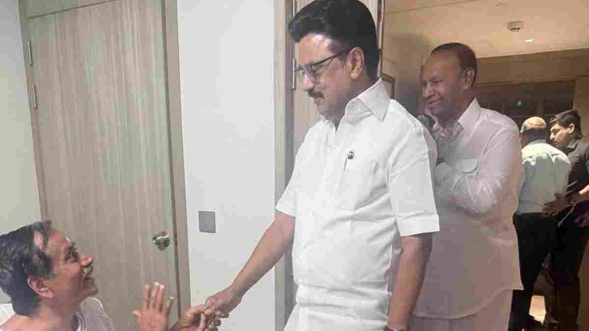 ஹெச்.ராஜாவை நேரில் சென்று நலம் விசாரித்த முதல்வர் மு.க.ஸ்டாலின்!