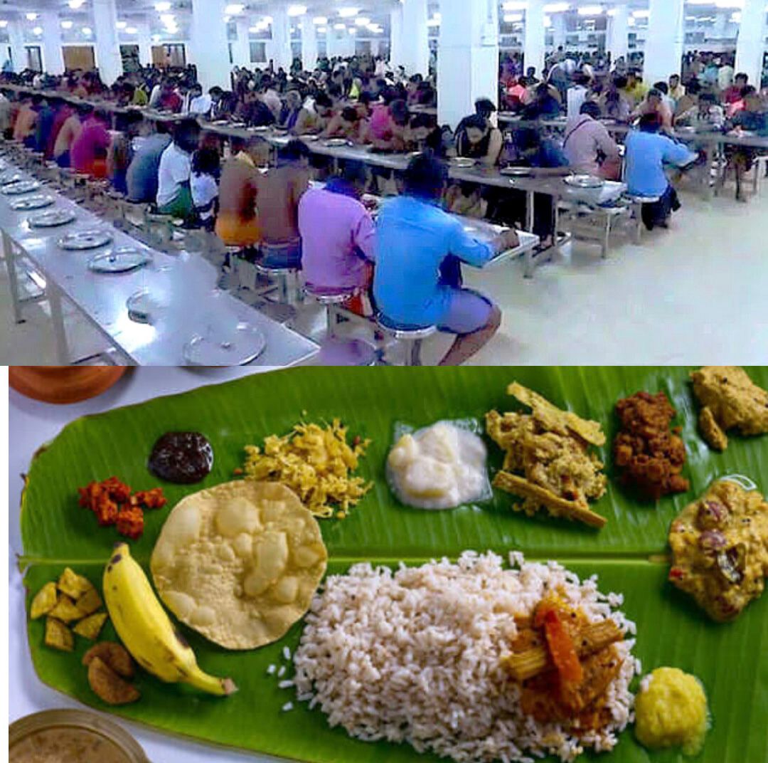 சபரிமலையில் பாயாசத்துடன் மதிய விருந்து