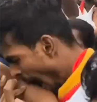 காவலர் கையை கடித்து குதறிய தவெக தொண்டர் கைது
